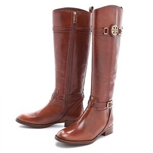 Tory Butch Calista Leather Riding Boot Size 8.5